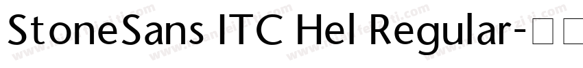 StoneSans ITC Hel Regular字体转换